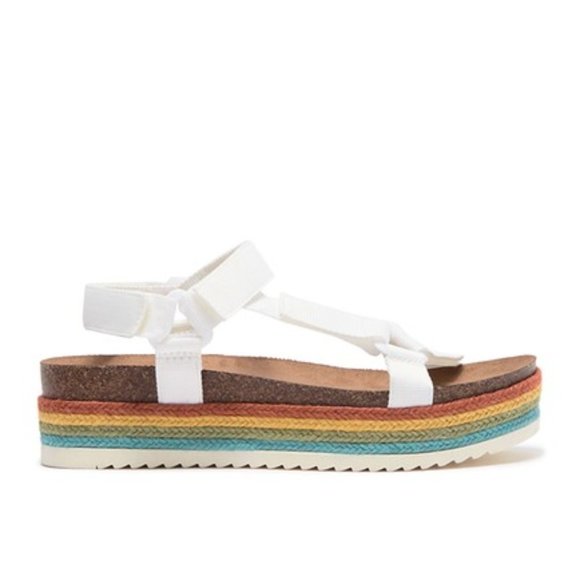 madden girl rainbow platform sandals